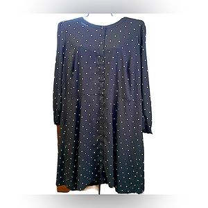 The Loft Plus sized 22 women’s polka dotted button down dress